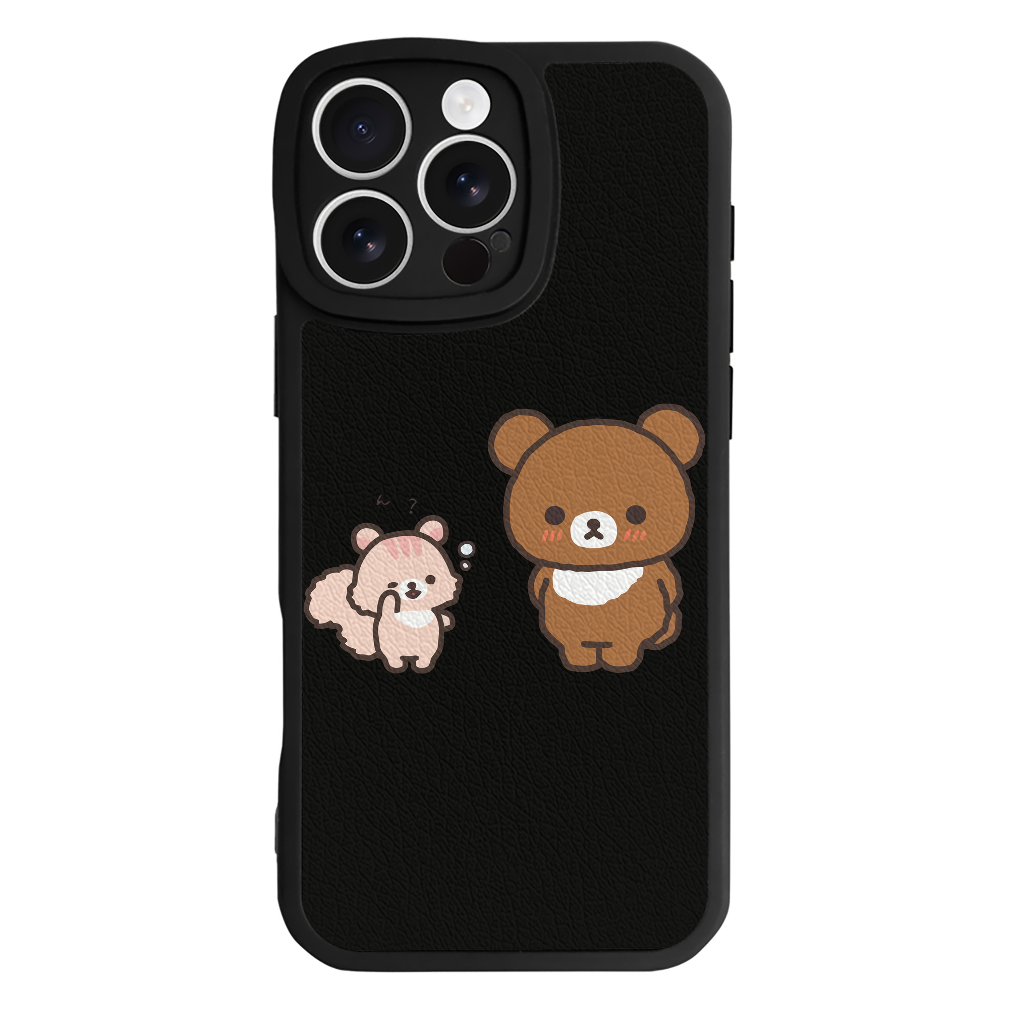 （画像用） リラックマ リラックマ キイロイトリ Rilakkuma Korilakkuma Kiiroitori 【iPhone 16シリーズ対応】シリコンスマホケース（レザー調） 材質：シリコン